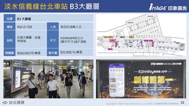 台北車站-淡水信義線B3大廳層-D-T09